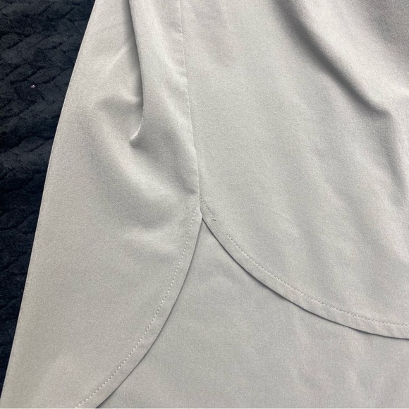 Athleta Dress Elastic Tie Waist W XXSP HIGH/LOW Gray ATHLEISURE CASUAL - Picture 4 of 9